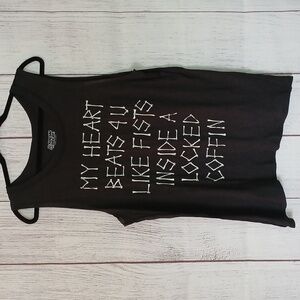 Social Decay graphic muscle tee size L/XL